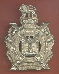 King's Own Scottish Borderers Victorian OR's glengarry badge