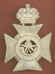 5th Middlesex Rifle Volunteers Victorian NCO's helmet plate .