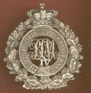 4th Royal South Middlesex Militia Victorian Officer's pouch belt plate