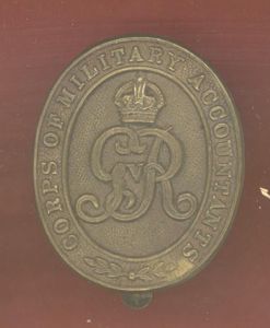 Corps of military Accountants OR's cap badge