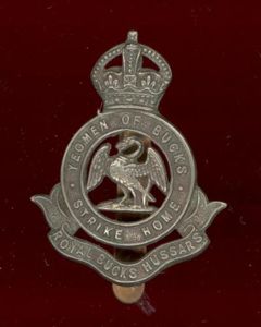 Royal Bucks Hussars OR's cap badge