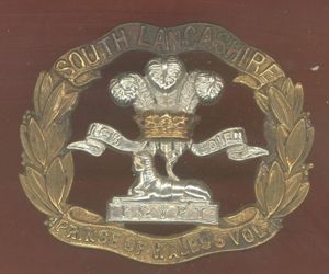 South Lancashire Regt. Prince of Wales Vols Victorian OR's cap …