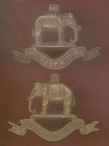 Duke of Wellington's Regiment Officer's OSD collar badges