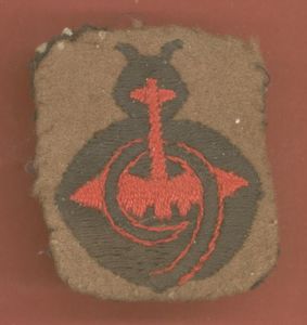 9th Anti Aircraft Division WW2 cloth formation sign