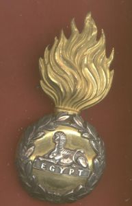 Lancashire Fusiliers Victorian Officer's fur busby grenade