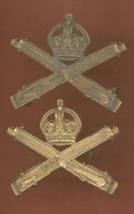 Machine Gun Corps WW1 Officer's collar badges