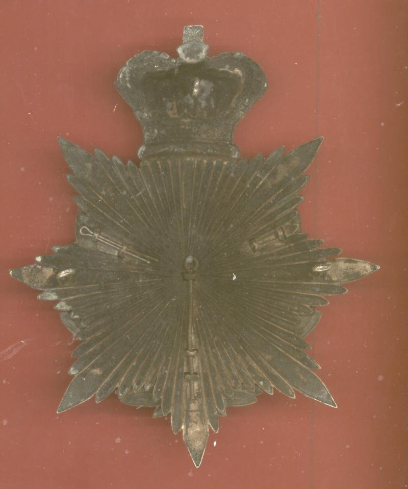 Second Royal Cheshire Militia Victorian Officer's helmet plate . — image 2