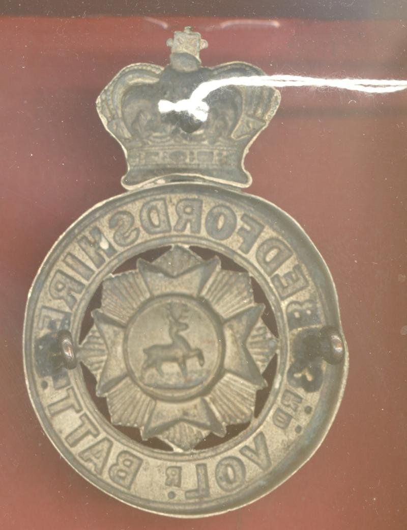 3rd (Bedford) VB Bedfordshire Regiment Victorian glengarry badge — image 2