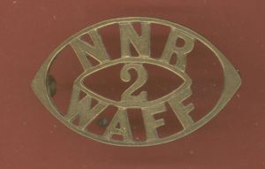 N.N.R. / 2 / W.A.F.F. West African Frontier Force WW1 …