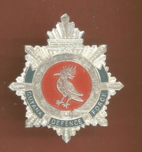 2nd Battn. Volunteers Guyana Defence Force staybright headdress badge