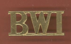 B.W.I. British West Indies Regiment WW1 shoulder title
