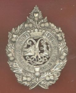 Scottish Argyll & Sutherland Hldrs Officer's / WO's glengarry badge