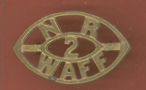 N.R. / 2 / W.A.F.F. West African Frontier Force WW1 …