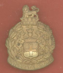 South African. Uitenhage Rifles Edwardian slouch hat badge