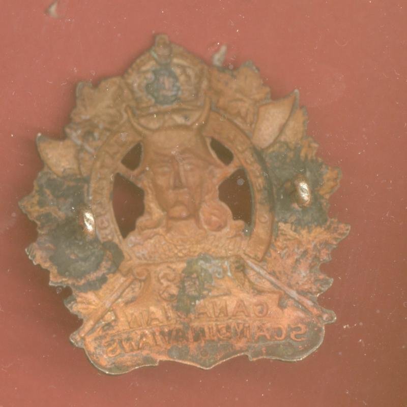 Canadian 223rd Canadian Scandinavians Bn. WW1 CEF Officer's cap badge — image 2