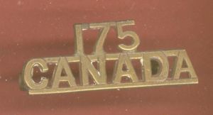 Canadian. 175/CANADA Battalion CEF WW1 shoulder title