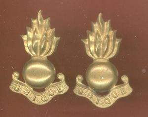 Royal Artillery OR's collar badges