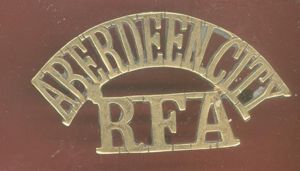 Scottish ABERDEEN CITY / RFA shoulder title
