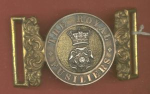 Royal Fusiliers City of London Regiment Victorian Officer's waist belt …