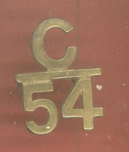 Canadian C/54 54th Battalion (Kootenay, B.C.) WW1 CEF numeral badge