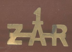 South African 1/ZAR 1st Zuid Afrikaans Ruiters WW1 shoulder title