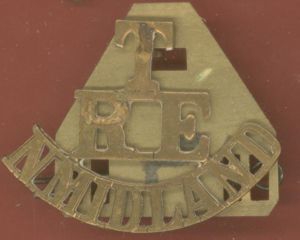 T / RE / N.MIDLAND WW1 shoulder title