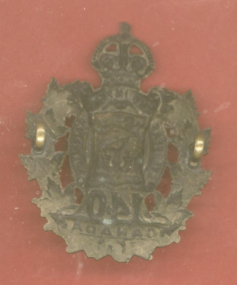 Canadian 140th New Brunswick Bn. WW1 CEF cap badge — image 2