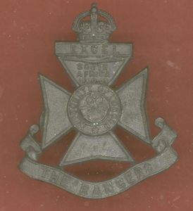 12th Bn. London Regiment (Rangers) Officer's cap badge