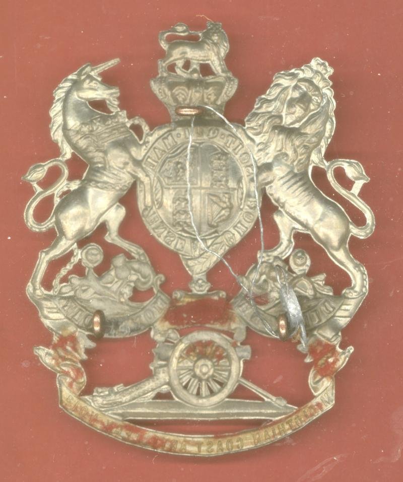 Scottish 1st Midlothian Coast Artillery Volunteers Victorian helmet plate — image 2