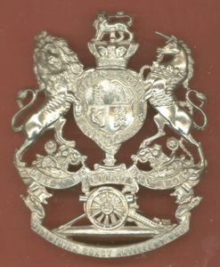 Scottish 1st Midlothian Coast Artillery Volunteers Victorian helmet plate