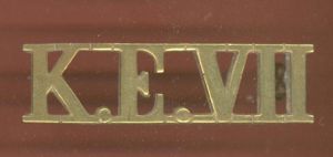 K.E.VII King Edward VII Medical College Singapore shoulder title
