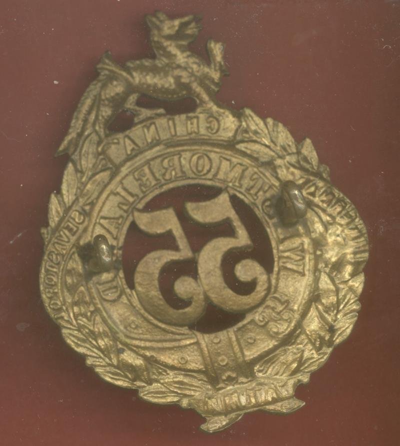55th Westmoreland Regiment of Foot Victorian OR's glengarry badge — image 2
