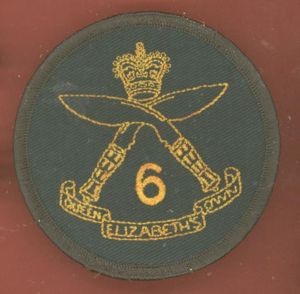 6th Q.E.O. Gurkha Rifles cloth badge