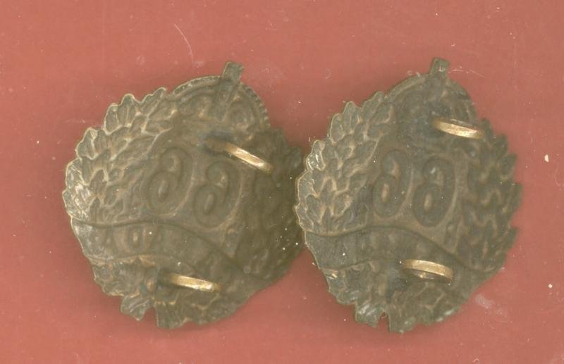 Canadian 66th Battalion (Edmonton, Alberta) WW1 CEF Collar Badges — image 2