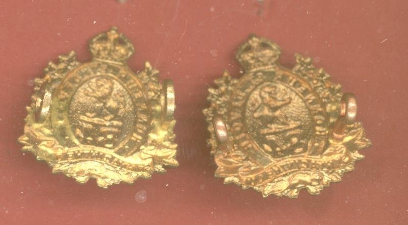 Canadian Militia 84th St. Hyacinthe Regiment collar badges — image 2