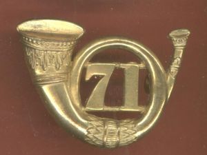 Scottish 71st Highlanders Regiment of Foot Victorian Officer's cap badge …