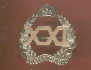 New Zealand XXI Reinforcements WW1 gold sweetheart brooch