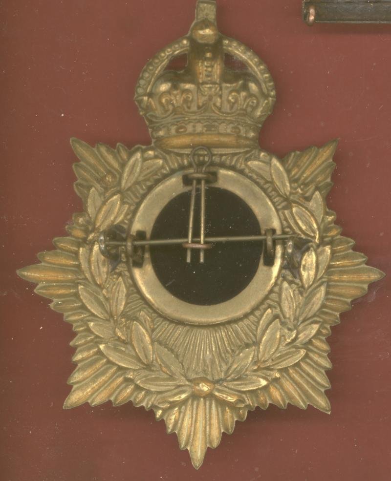 Devonshire Regiment Edwardian OR helmet plate — image 2