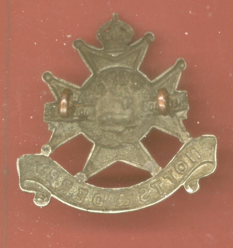 TA Bn. Sherwood Foresters ( Notts & Derby) OR's forage cap badge — image 2