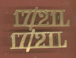 17/21L 17th/21st Lancers OR's shoulder titles