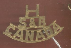 Boer War Unattributed Canadian slouch hat badge.