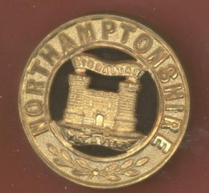 The Northamptonshire Regiment Victorian helmet plate centre