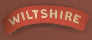 WILTSHIRE WW2 cloth shoulder title