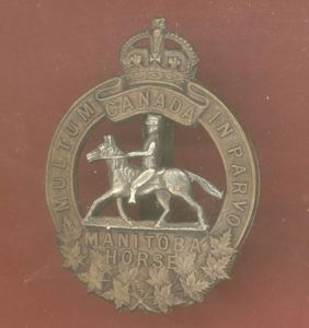 Canadian Manitoba Horse cap badge