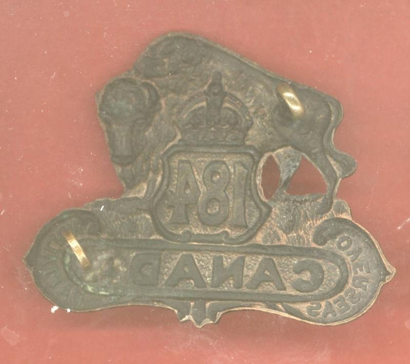Canadian 184th Lisgar, Manitoba Bn. WW1 CEF Cap Badges — image 2