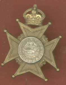 South African Natal Royal Regiment Edwardian cap badge
