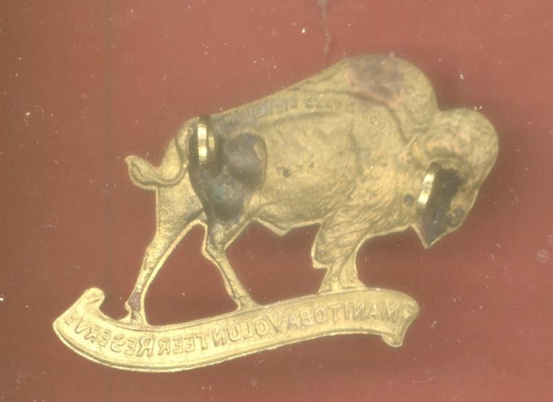 Canadian The Manitoba Volunteer Reserve Cap Badge — image 2