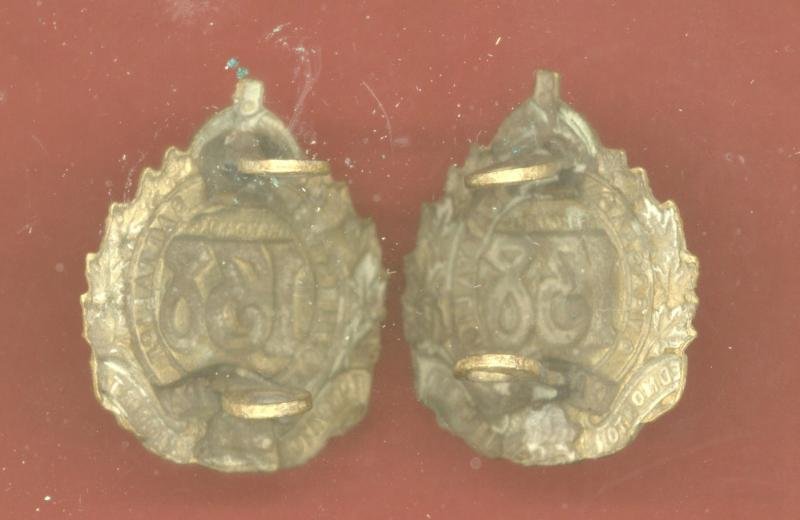 Canadian 138th Edmonton, Alberta Bn. WW1 CEF collar badges — image 2