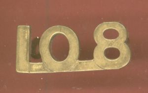 Canadian 108th Selkirk, Manitoba Bn. WW1 CEF shoulder numerals
