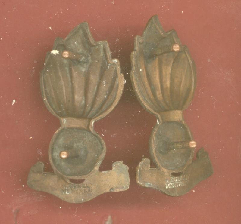 Canadian Field Artillery WW1 CEF Officer's OSD collar badges — image 2